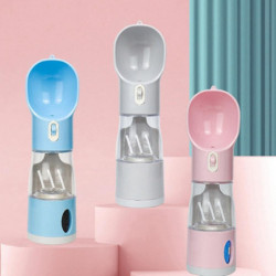 Portable Dog Bottle, 4 In 1 Leak Dog Travel Bottle With Food Container, Shovel An