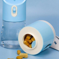 Portable Dog Bottle, 4 In 1 Leak Dog Travel Bottle With Food Container, Shovel An