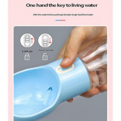 Portable Dog Bottle, 4 In 1 Leak Dog Travel Bottle With Food Container, Shovel An