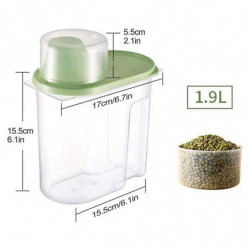 4pcs , Pouring Containers, Boxes For The Kit With Lid For Dry Food, N And Flour