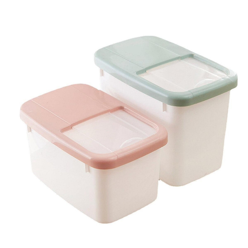 Rice Storage Box Sealed Moisture-Proof Large Capacity Grain Flour Container Kitchen Rice Storage Bar