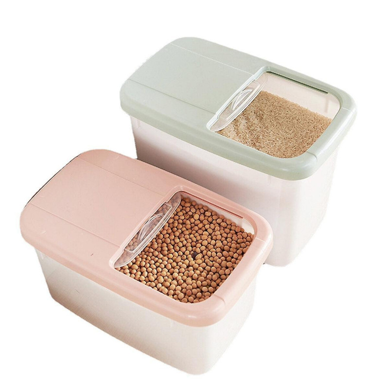 Rice Storage Box Sealed Moisture-Proof Large Capacity Grain Flour Container Kitchen Rice Storage Bar