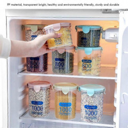 Cuisine Transparent Aliments Frais Garder Scellé Canettes Réservoir de Stockage Avec Couvercle Boîtes De Stockage [...]