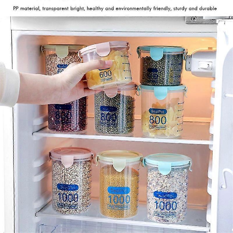 Cuisine Transparent Aliments Frais Garder Scellé Canettes Réservoir de Stockage Avec Couvercle Boîtes De Stockage [...]