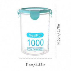 Cuisine Transparent Aliments Frais Garder Scellé Canettes Réservoir de Stockage Avec Couvercle Boîtes De Stockage [...]