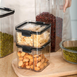fornnerg Food Storage Jar with Lid Wear Resistant Portable Kitchen Dining Room Airtight Food Storage fornnerg Food Storage Jar with Lid Wear Resistant Portable Kitchen Dining Room Airtight Food Storage