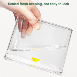 1 Set Food Storage Jar Transparent Large Capacity Leakproof Moisture-proof Clear Grain Storage Box 1 Set Food Storage Jar Transparent Large Capacity Leakproof Moisture-proof Clear Grain Storage Box
