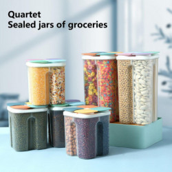 Grain Storage Box Food Grade Transparent Good Sealing Effect Large Capacity Detachable Save Space Grain Storage Box Food Grade Transparent Good Sealing Effect Large Capacity Detachable Save Space