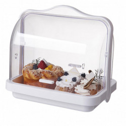 Portable Sealed Bread Storage Box Dust-proof Moisture-proof Easy to Clean Double-sided Opening Cover Transparent [...]