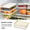 Transparent Fruit Storage Box with Lid Food Grade Stackable Vegetable Preservation Large Capacity Refrigerator [...]