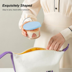 260ML Food Container with Airtight Lid Strong Sealing Moisture-Proof Stackable BPA Free Multipurpose Clear Glass [...]