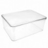 Storage Box Good Seal Dustproof Moisture-proof Transparent with Lid Large Capacity Oblong Rice Cereal Storage [...]