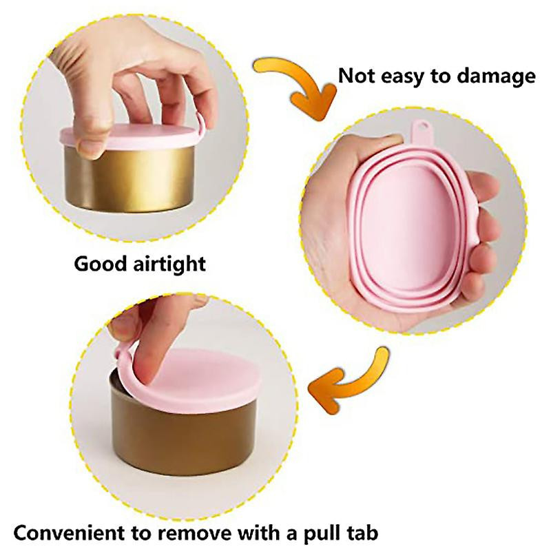 Stockage pour chien Top Cap Food Can Tin Cover Lid Pet Cat Puppy Food Can Réutilisable