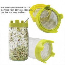 Food Grade Mesh Cover Bottle Filter Lid With Silicone Sealing Ring Water-holding Plate Suitable For