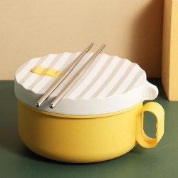 1 ensemble 1200ml bol de nouilles Grande capacité de qualité alimentaire poignée ergonomique étanche micro-ondes [...]