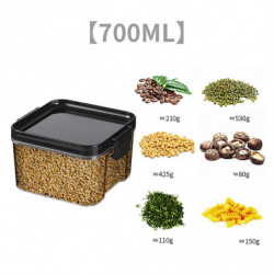 Miscellaneous Grains Barley Noodle Storage Jar Nut Candy Dry Storage Jar Transparent Buckle Dry Storage Jar