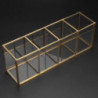 Nordic Gold Grid Glass Flip Storage Tank Box Luxury Modern Cosmetics Storage Box Container -landsca