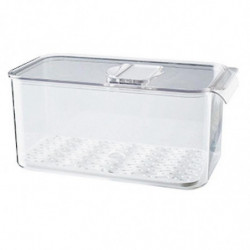 1pcs Fresh-keeping Box Drain Refrigerator Storage Box With Lid