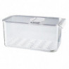 1pcs Fresh-keeping Box Drain Refrigerator Storage Box With Lid