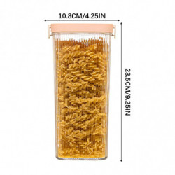 Miscellaneous Grains Barley Noodle Storage Jar Nut Candy Dry Storage Jar Transparent Buckle Dry Storage Jar GAO243077