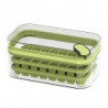 Ice Tray With Lid And Bin 2 Pack For Freezer 64 Pcs Ice GAO2979