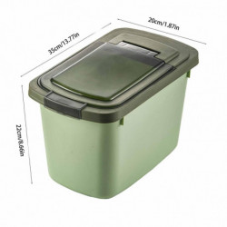 Large Airtight Rice Container- Food Storage Cereal Container- Pet Dog Food Container With Measuring Cup- Flour [...]