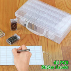 64 Slots Plastic Seed Storage Box, Seed Storage Organizer With Label Stickers(seeds Not Included), Seed Container [...]