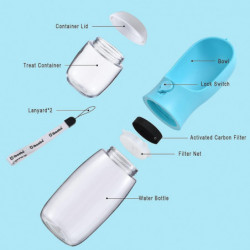 Useful Dog Water Bottle With Food Container, Travel Puppy Water Bowl, Portable Pet Dispenser, Dog Stuff [...]