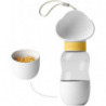 New models Dog Water Bottle With Food Container Multifunctional Portable 2 In 1 Travel Water Bottle