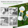 New models Dog Water Bottle With Food Container Multifunctional Portable 2 In 1 Travel Water Bottle