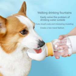 New models Dog Water Bottle With Food Container Multifunctional Portable 2 In 1 Travel Water Bottle