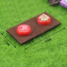 6x Dollhouse Miniature 1:12 Toy Pet Dog Food Bowl Set For Fairy Garden Decor
