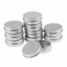 10 Empty Aluminum Tins Cans With Screw Lids Box Container Jar Top Round 30g