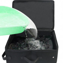 Portable Litter Box with Lid, Leak-Proof Collapsible Box Great for Travel Hotel Stays and Road Trip