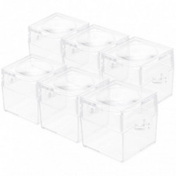 6pcs Visualiseurs de bugs pratiques Pots grossissants portables Boîtes de loupe domestiques
