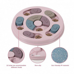 Round Shape Pet Food Containerspink1pcs