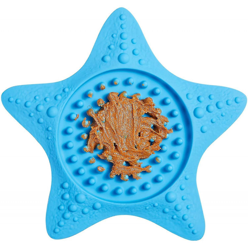 Tapis de léchage pour chiens, tapis de léchage de chien, tapis de distraction pour chien avec forte aspirationblue2pcs