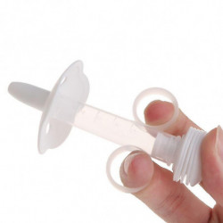 Pet Feeder Medicine Milk Feeding Syringe Small Animal Puppy Universal Siliconewhite10pcs