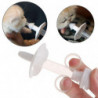 Pet Feeder Medicine Milk Feeding Syringe Small Animal Puppy Universal Siliconewhite10pcs