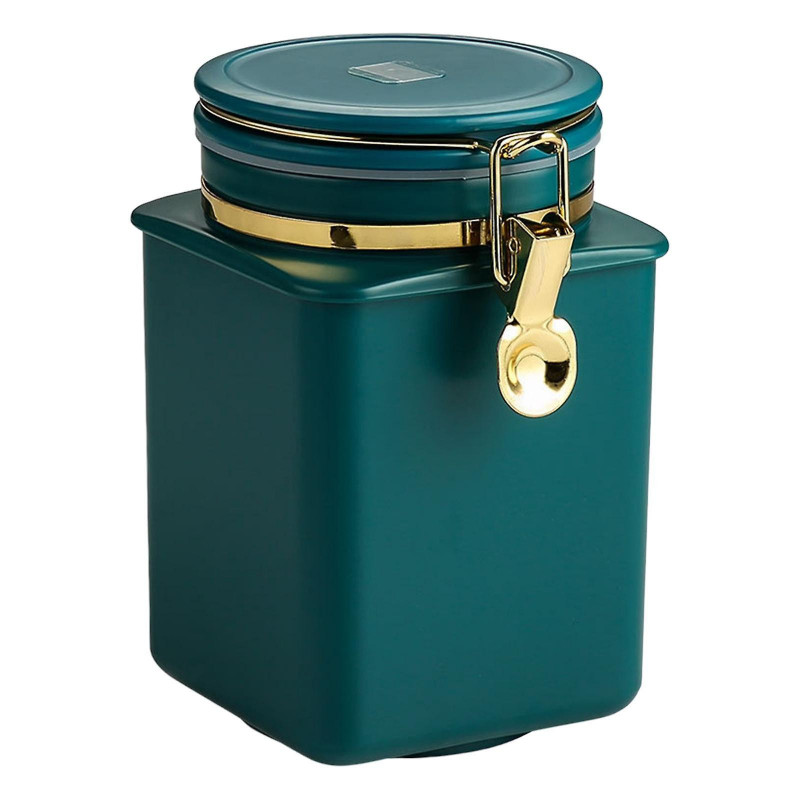 1.1l Large Capacity Storage Jar Coffee Canister For Powder Flour Sugar Morandi Blue