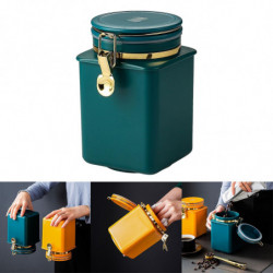 1.1l Large Capacity Storage Jar Coffee Canister For Powder Flour Sugar Morandi Blue