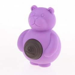 1 Pc Pet Dogs Puppies Chewing Little Bear Toy With Silicone Biscuits Purple