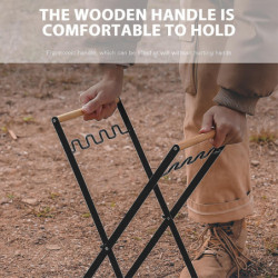 Iron Rubbish Bag Shelf Foldable Portable Rubbish Bag Holder For Outdoor Camping