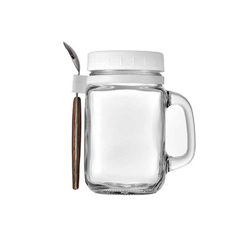 Cuisine et salle à manger poignée portable Pots d’avoine de nuit, récipient d’avoine de nuit avec couvercle et [...]