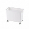 Storage Bin With Wheels Simple Style Smooth Box For Kitchen Pantry Cupboard