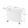 Storage Bin With Wheels Simple Style Smooth Box For Kitchen Pantry Cupboard