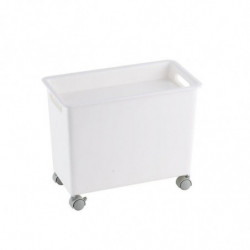 Storage Bin With Wheels Simple Style Smooth Box For Kitchen Pantry Cupboard