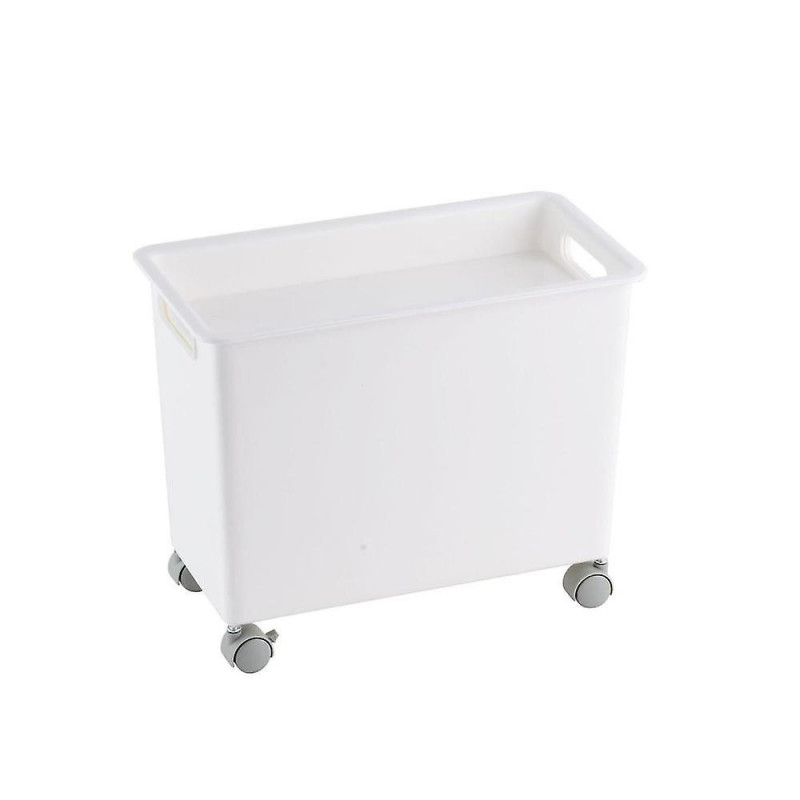 Storage Bin With Wheels Simple Style Smooth Box For Kitchen Pantry Cupboard