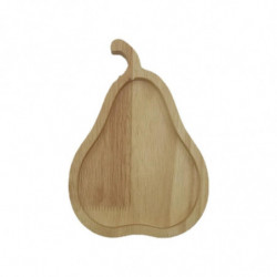 D-Snack Plate Space-Saving Storing Squirrel Wooden Snack Tray Pear Fruit Tray Nut Container Tablewa