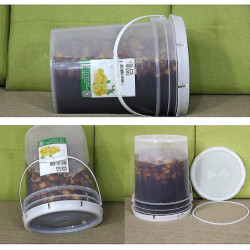 5l Plastic Bucket For Wine Fermentation Leakproof Container Beer Fermenter With Airlock Faucet And